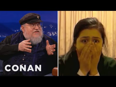 George R. R. Martin Watches &quot;Red Wedding&quot; Reaction Videos | CONAN on TBS