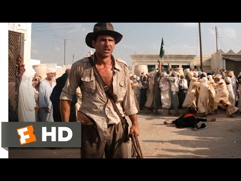 Raiders of the Lost Ark (3/10) Movie CLIP - Sword vs. Gun (1981) HD