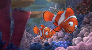 Nemo and Marlin, Father and Son. Screenwriting tip: Make stuff up but keep it real - fish can't talk but the human emotion shines through