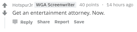 Reddit screenwriting - user flair 