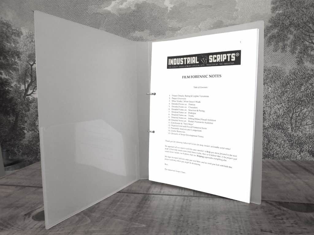 Film Forensic Notes - Script Coverage by Industrial Scripts