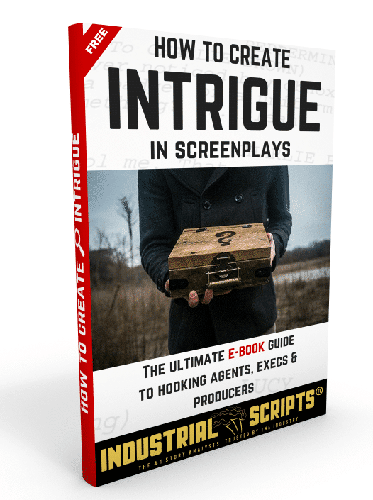 Industrial Scripts Online Screenwriting Courses: How To Create Intrigue In Screenplays. script coverage.  Write for tv. blogger. romance novel. script reading course.