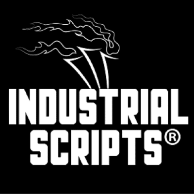 Industrial Scripts Logo: Script Doctor And Rewrite Services. Write a book 