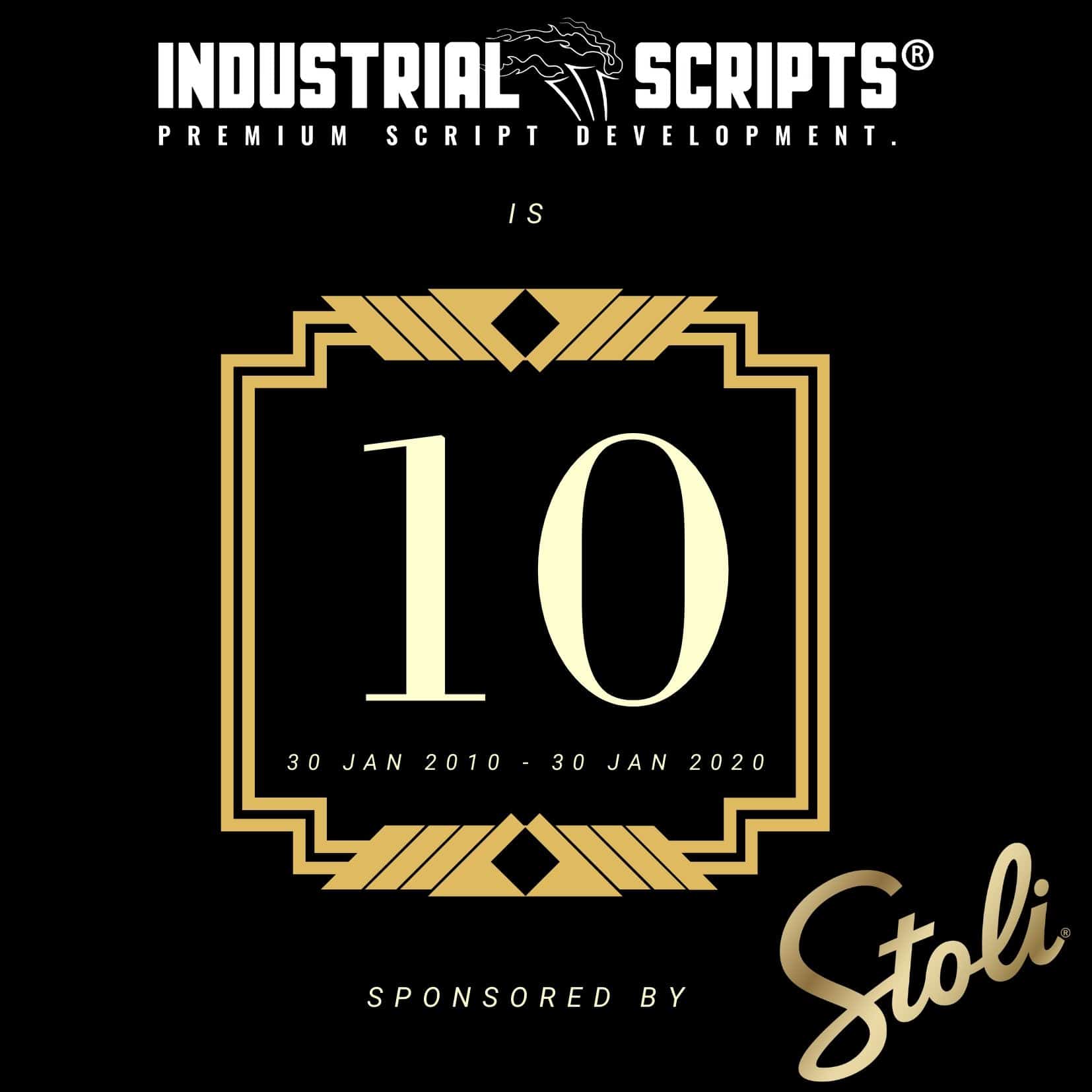 industrial scripts 10th anniversary