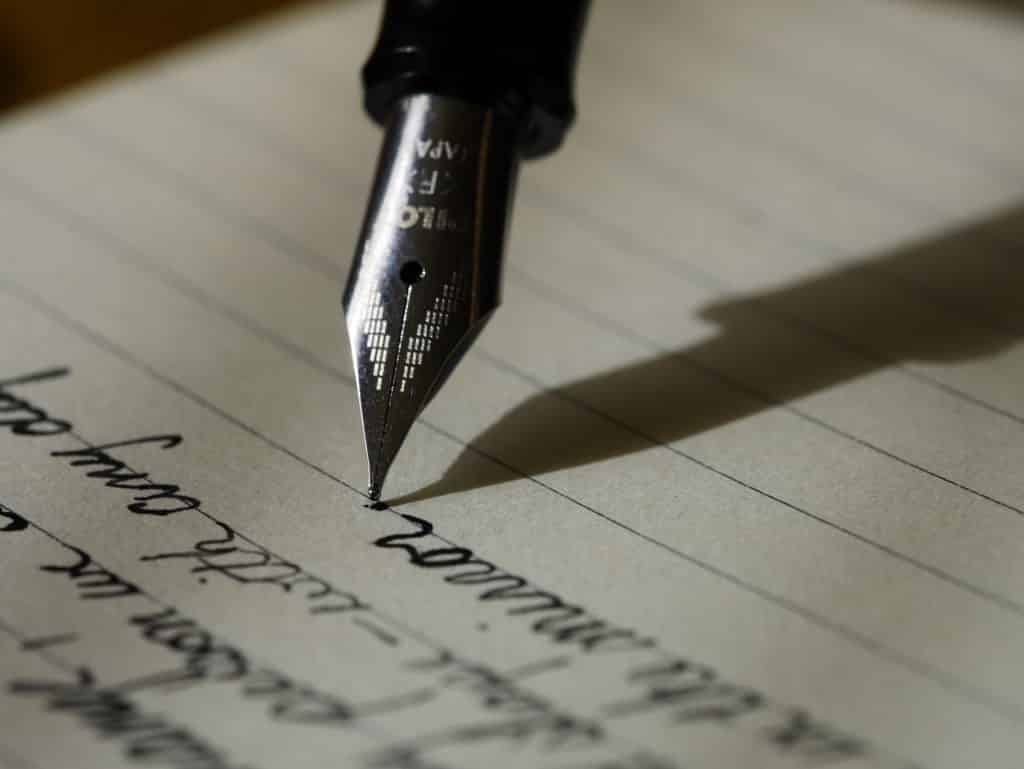 Scriptwriting - pen to paper