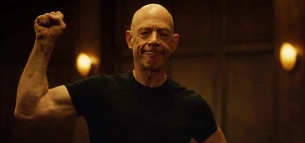 Why does J.K. Simmons in Whiplash tells his students as his former