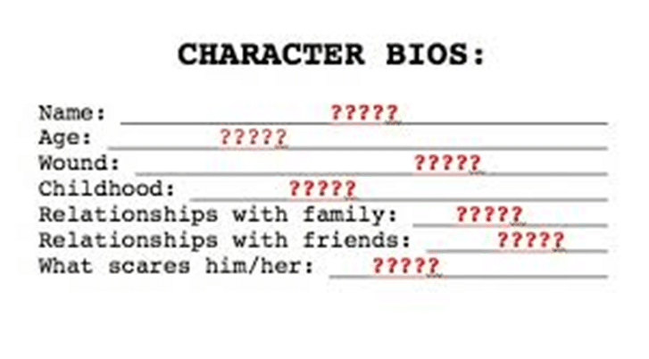 Creating character: character biography