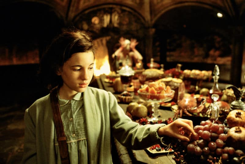 Actress Ivana Baquero as Ofelia in Pan's Labyrinth, Guillermo Del Toro's magical realism film. 