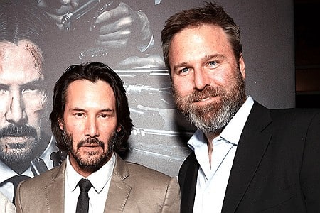 Basil Iwanyk, TITAN Awards judge and producer of JOHN WICK, pictured with Keanu Reeves